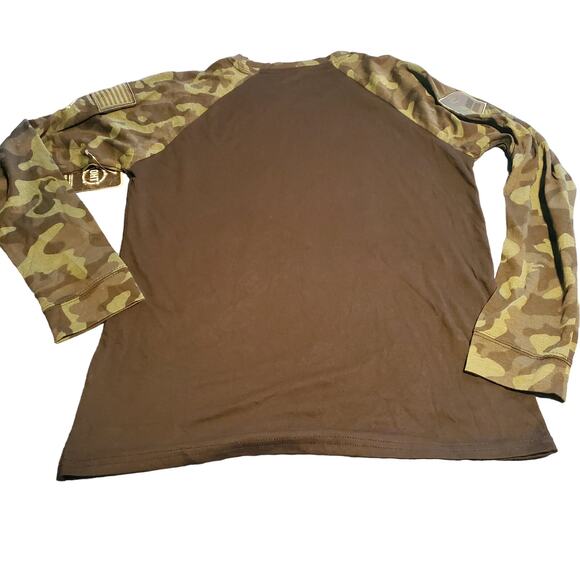 NEW Colosseum Youth XL Camo Wisconsin Badgers OHT Military Supported Tee FLAWS - Picture 4 of 9